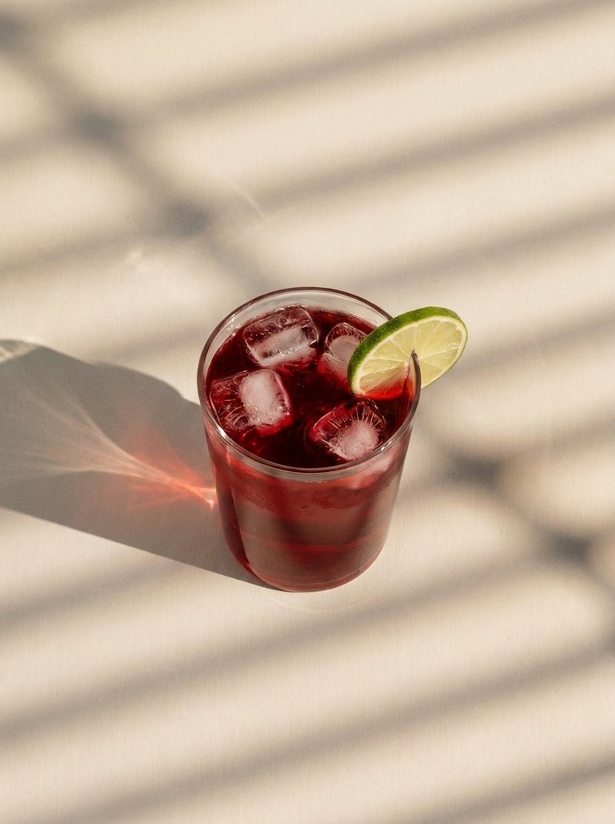 A pitcher of cold-brewed Menjunjes tea over ice